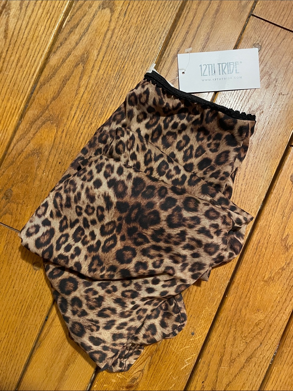 12th Tribe Julia Leopard Print Maxi Skirt BNWT Size S - Picture 4 of 4